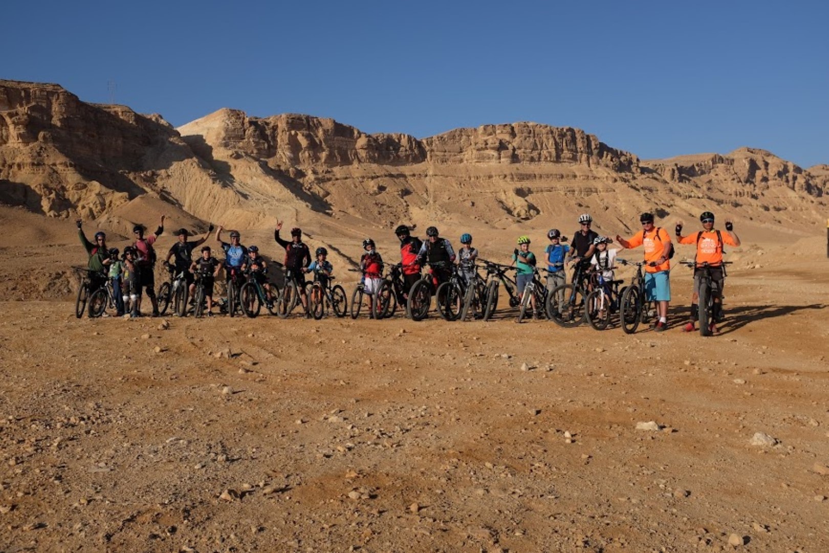 ילדים במדבר – מסע חנוכה לילדים על שביל ישראל לאופניים